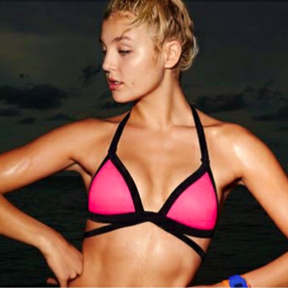PINK Victoria’s Secret Push-Up Wrap Triangle Bikini Top